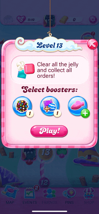 UFO booster in-game demonstration
