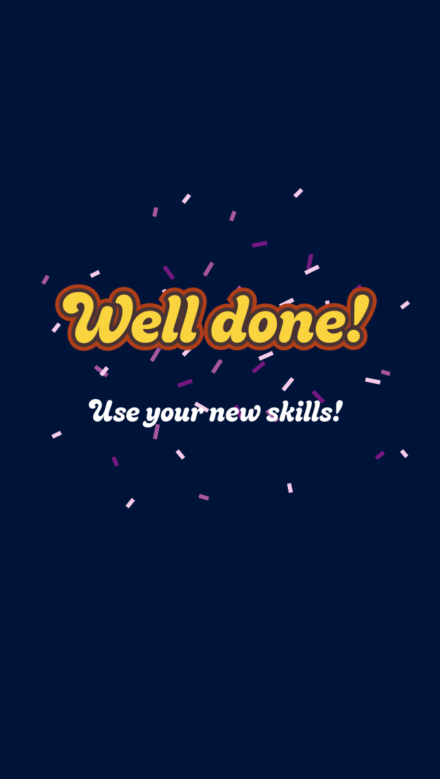 Page 5: Well done / completion